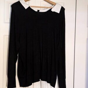 Torrid Fitted Pullover Collared 2-Fer Sweater